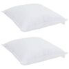 vidaXL Couette avec oreiller 3 pcs Blanc Microfibre