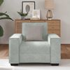 vidaXL Fauteuil Gris clair 60 cm Velours