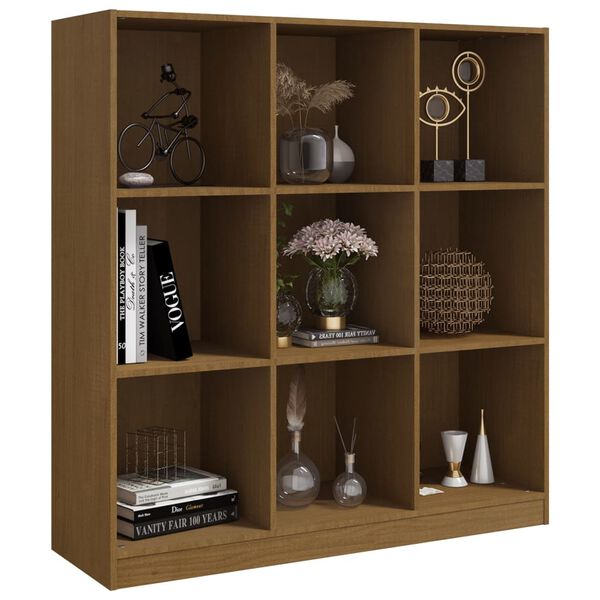 vidaXL Biblioth&egrave;que/S&eacute;parateur de pi&egrave;ce Marron miel 104x33,5x110cm Pin