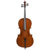 vidaXL Jeu de violoncelle sac arc en cheveux naturels bois foncé 4/4