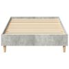 vidaXL Cadre de lit sans matelas gris b&eacute;ton 100x200 cm bois ing&eacute;nierie