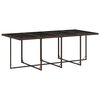 vidaXL Ensemble &agrave; manger de jardin avec coussins 13 pcs marron rotin