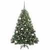 vidaXL Sapin de No&euml;l artificiel avec 150 LED Vert 150 cm PE et PVC