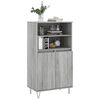 vidaXL Buffet haut Sonoma gris 60x36x110 cm Bois d'ingénierie