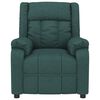 vidaXL Fauteuil de massage Vert fonc&eacute; Tissu