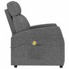 vidaXL Fauteuil de massage Gris fonc&eacute; Tissu