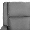 vidaXL Fauteuil de massage Gris clair Similicuir et tissu