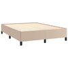 vidaXL Cadre de lit sans matelas cappuccino 140x190 cm similicuir