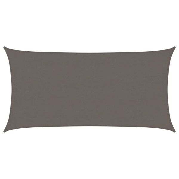 vidaXL Voile d'ombrage 160 g/m&sup2; Anthracite 4x7 m PEHD