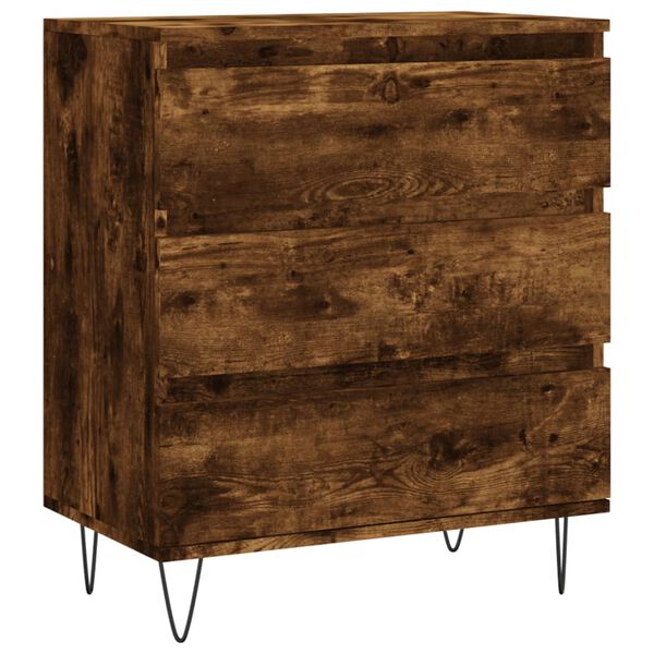 vidaXL Buffet Ch&ecirc;ne fum&eacute; 60x35x70 cm Bois d'ing&eacute;nierie