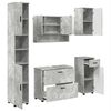 vidaXL Ensemble de mobilier de salle de bain 5 pcs Gris b&eacute;ton
