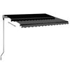 vidaXL Auvent automatique sur pied 300x250 cm Anthracite