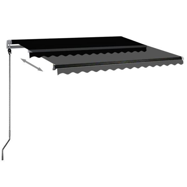 vidaXL Auvent automatique sur pied 300x250 cm Anthracite