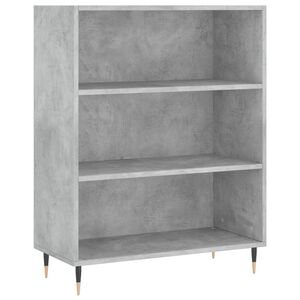 vidaXL Biblioth&egrave;que gris b&eacute;ton 69,5x32,5x90 cm bois d'ing&eacute;nierie