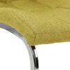 vidaXL Chaises &agrave; manger cantilever lot de 6 vert tissu