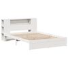 vidaXL Lit biblioth&egrave;que sans matelas blanc 150x200 cm bois pin massif