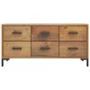 vidaXL Armoire de rangement Marron 110x30x45 cm Bois de pin massif