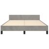 vidaXL Cadre de lit sans matelas gris clair 140x200 cm velours