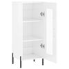 vidaXL Buffet Blanc brillant 34,5x34x90 cm Bois d'ing&eacute;nierie