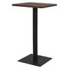 vidaXL Table de bistro Cendre fonc&eacute; 70x70x107 cm