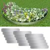 vidaXL Clôture de pelouse 15 pcs Acier galvanisé 100x20 cm