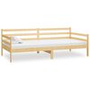 vidaXL Lit de repos avec matelas 90x200 cm Bois de pin massif