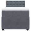 vidaXL Sommier &agrave; lattes de lit avec matelas Gris fonc&eacute; 100x200 cm