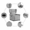 vidaXL Fauteuil inclinable gris nuage tissu