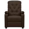 vidaXL Fauteuil inclinable Marron Similicuir