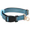 vidaXL Harnais pour chien avec laisse et collier r&eacute;glables bleu M