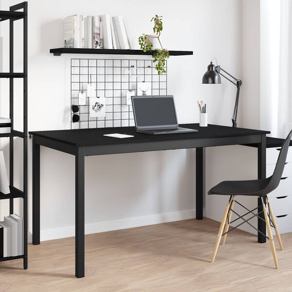 vidaXL Table de salle &agrave; manger / Table de repas M&Eacute;TAL