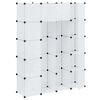 vidaXL Armoire modulaire 14 compartiments blanc 37 x 146 x 180,5 cm