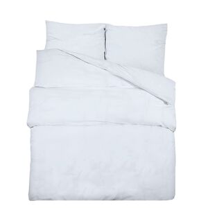 vidaXL Ensemble de housse de couette Blanc 200x200 cm Microfibre