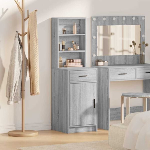 vidaXL Haut Armoire Gris Sonoma 40 x 40,5 x 135 cm Bois d'ingénierie