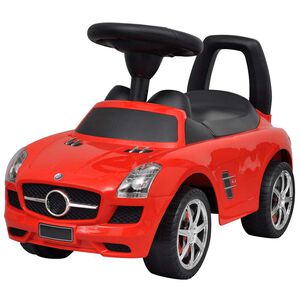 vidaXL Voiture &agrave; pousser par pieds pour enfants rouge