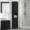 vidaXL Ensemble d'armoire de salle de bain avec stockage TULUM Noir