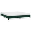 vidaXL Cadre de lit sans matelas vert fonc&eacute; 160x200 cm velours