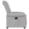 vidaXL Fauteuil inclinable &eacute;lectrique gris nuage tissu