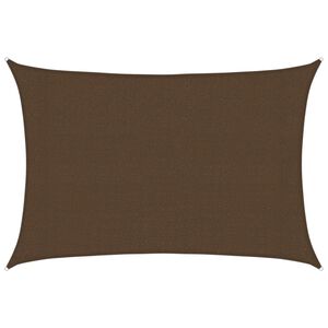 vidaXL Voile d'ombrage 160 g/m&sup2; Marron 3x4 m PEHD