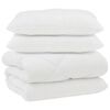 vidaXL Couette avec Oreillers 3 pc Blanc Microfibre et Plumes D'oie