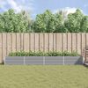 vidaXL Jardini&egrave;re Gris clair 195 x 100 x 45 cm Acier galvanis&eacute;