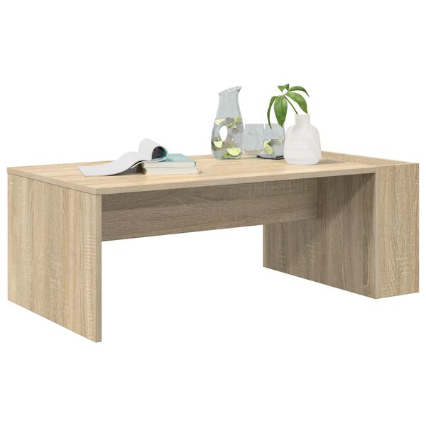 vidaXL Table basse Ch&ecirc;ne Sonoma 95 x 50 x 34 cm Bois d'ing&eacute;nierie