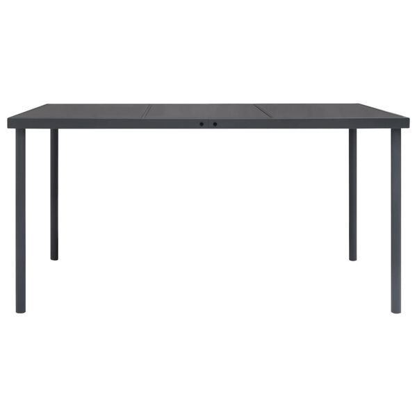 vidaXL Mobilier de salle &agrave; manger d'ext&eacute;rieur 5 pcs Acier