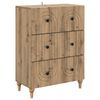 vidaXL Armoire &agrave; tiroirs 66 x 34,5 x 90 cm Bois d'ing&eacute;nierie