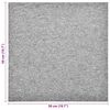 vidaXL Tapis 20 pcs Gris clair 50 x 50 cm 100% Polypropyl&egrave;ne