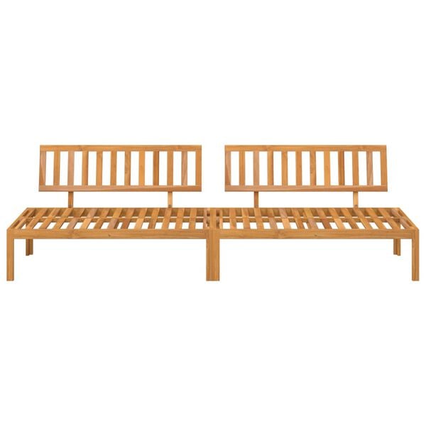 vidaXL Canap&eacute;s centraux palette de jardin 2 pcs bois massif d'acacia