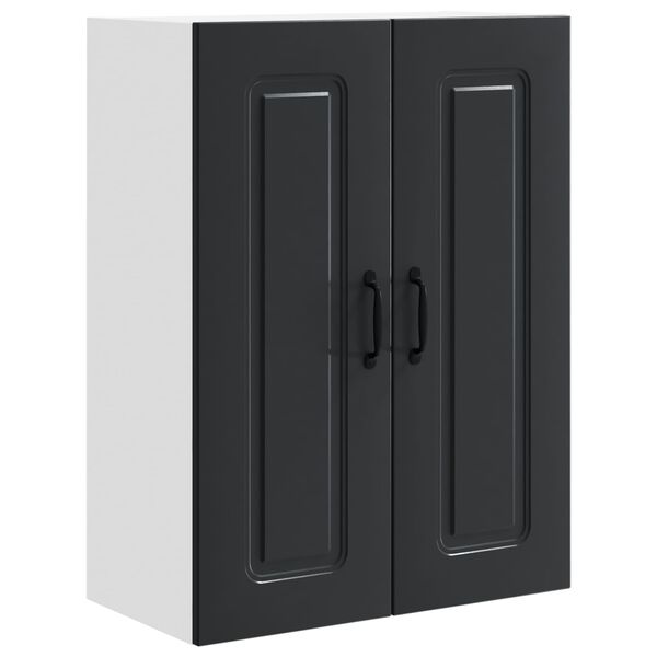 vidaXL Armoire de cuisine avec stockage Kalmar Noir 60 x 31 x 80 cm