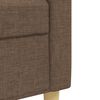 vidaXL Ensemble de canap&eacute;s 4 pcs avec repose-pied marron tissu