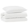 vidaXL Ensemble de Duvet avec oreiller 2 pcs Blanc Microfibre