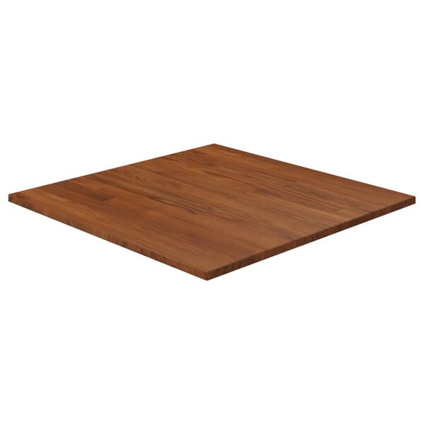 vidaXL Dessus de table carré Marron foncé60x60x1,5cm Bois chêne traité
